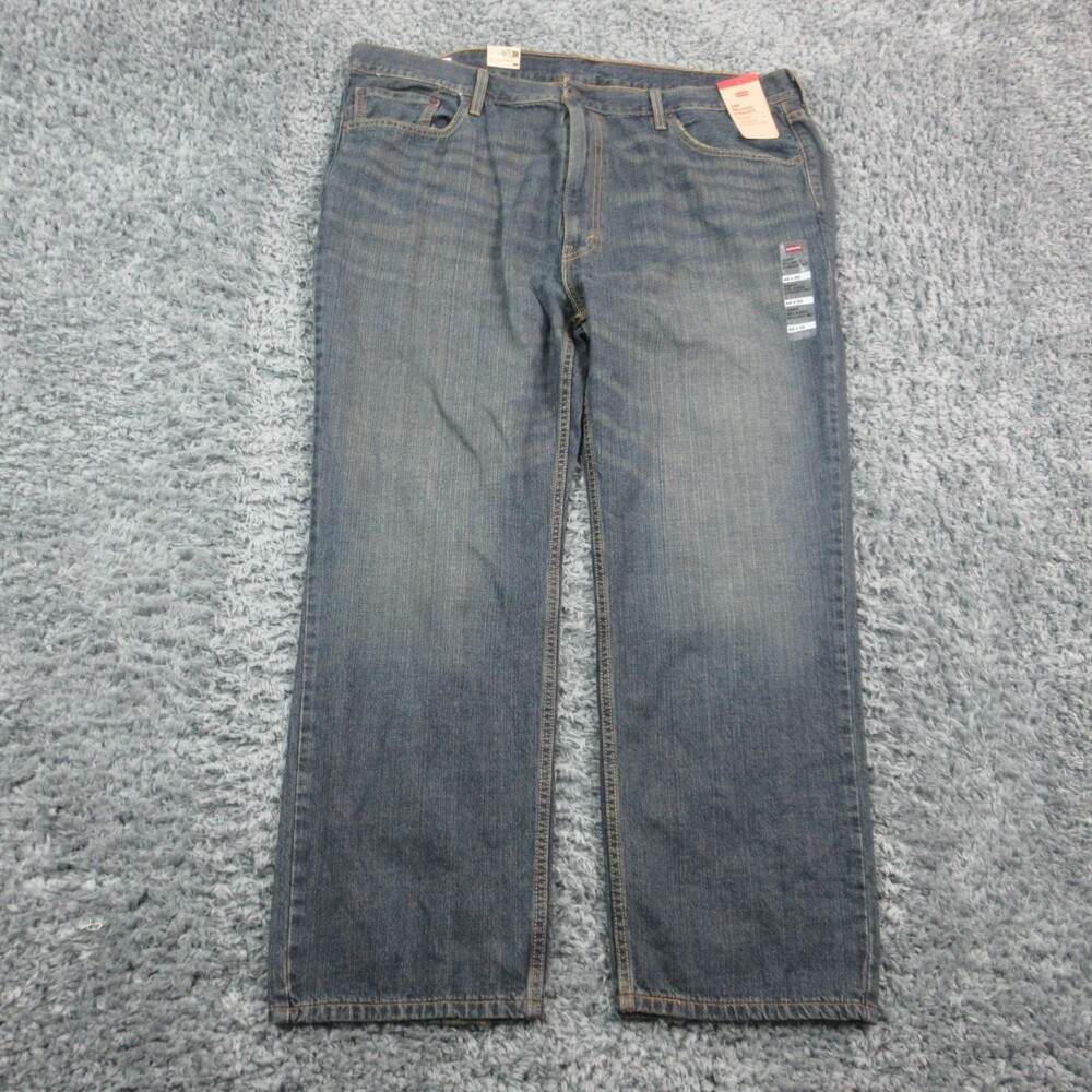 Levis 559 Jeans Mens 44x32 Blue Relaxed Straight Fit Denim Cotton 44x30.5* NWT